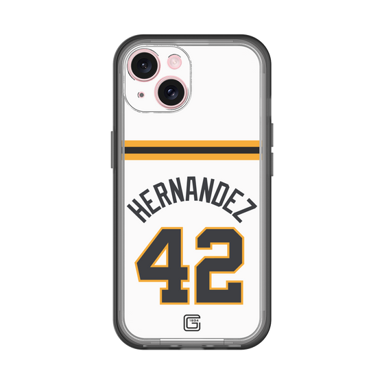 スリムプロテクションプレミアムケース［ 読売ジャイアンツ - #42 HERNANDEZ - ホーム ］