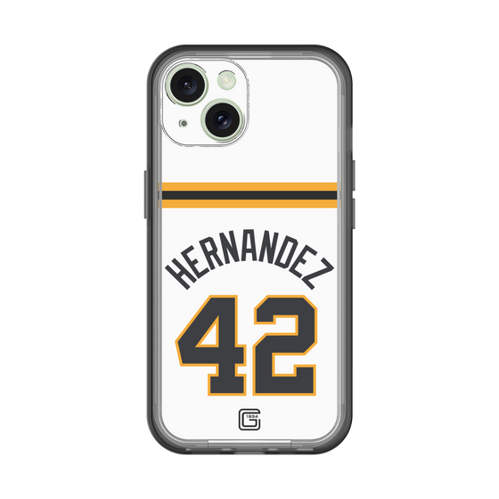 スリムプロテクションプレミアムケース［ 読売ジャイアンツ - #42 HERNANDEZ - ホーム ］