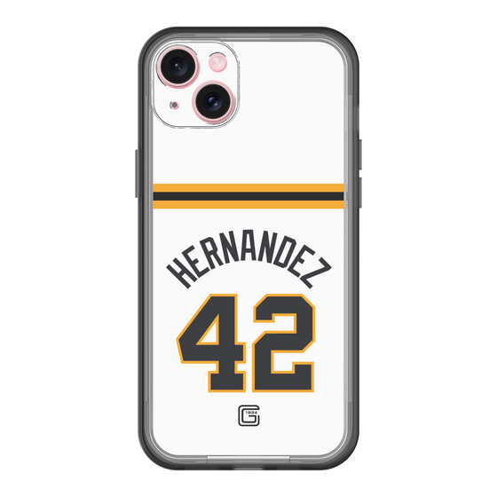 スリムプロテクションプレミアムケース［ 読売ジャイアンツ - #42 HERNANDEZ - ホーム ］