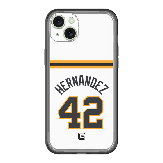 スリムプロテクションプレミアムケース［ 読売ジャイアンツ - #42 HERNANDEZ - ホーム ］