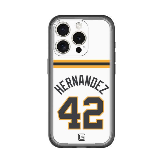 スリムプロテクションプレミアムケース［ 読売ジャイアンツ - #42 HERNANDEZ - ホーム ］