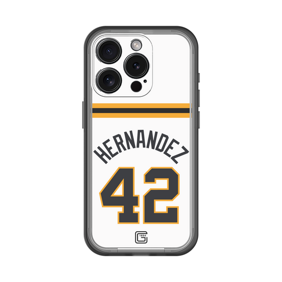 スリムプロテクションプレミアムケース［ 読売ジャイアンツ - #42 HERNANDEZ - ホーム ］
