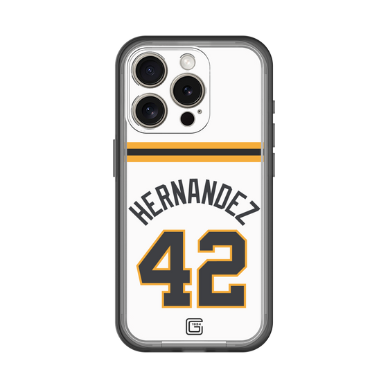 スリムプロテクションプレミアムケース［ 読売ジャイアンツ - #42 HERNANDEZ - ホーム ］
