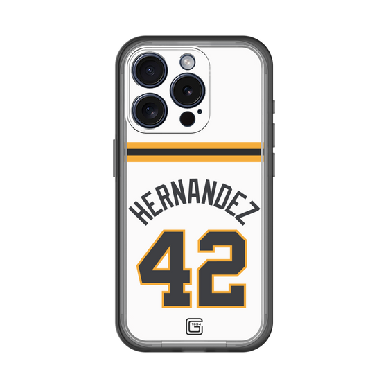 スリムプロテクションプレミアムケース［ 読売ジャイアンツ - #42 HERNANDEZ - ホーム ］