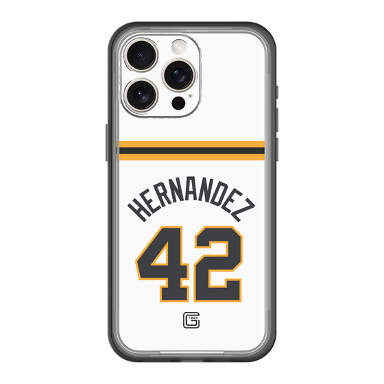 スリムプロテクションプレミアムケース［ 読売ジャイアンツ - #42 HERNANDEZ - ホーム ］
