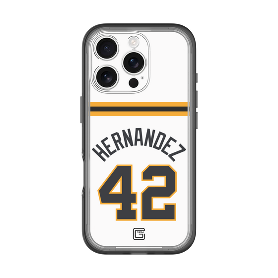 スリムプロテクションプレミアムケース［ 読売ジャイアンツ - #42 HERNANDEZ - ホーム ］