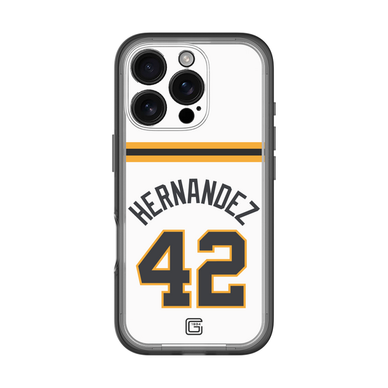 スリムプロテクションプレミアムケース［ 読売ジャイアンツ - #42 HERNANDEZ - ホーム ］
