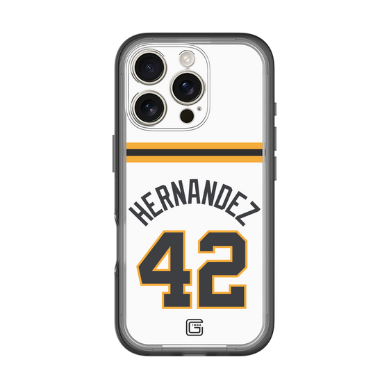 スリムプロテクションプレミアムケース［ 読売ジャイアンツ - #42 HERNANDEZ - ホーム ］