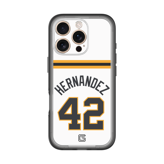 スリムプロテクションプレミアムケース［ 読売ジャイアンツ - #42 HERNANDEZ - ホーム ］