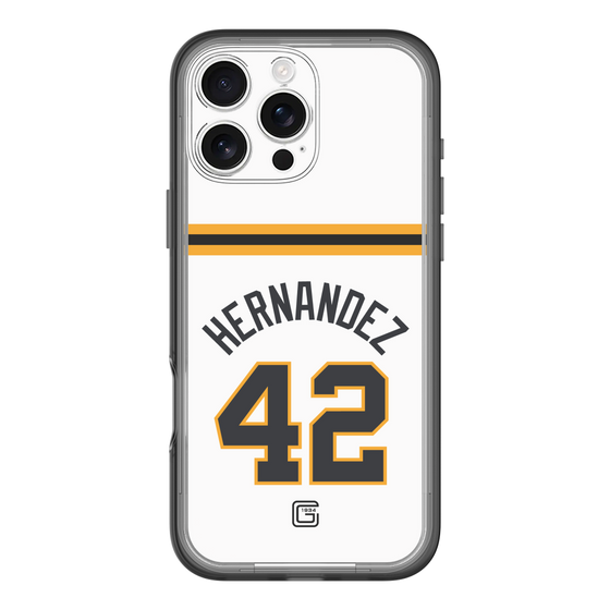 スリムプロテクションプレミアムケース［ 読売ジャイアンツ - #42 HERNANDEZ - ホーム ］