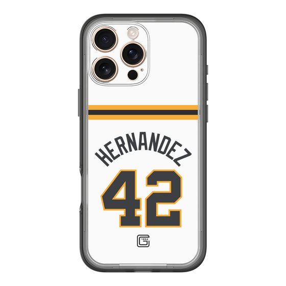 スリムプロテクションプレミアムケース［ 読売ジャイアンツ - #42 HERNANDEZ - ホーム ］