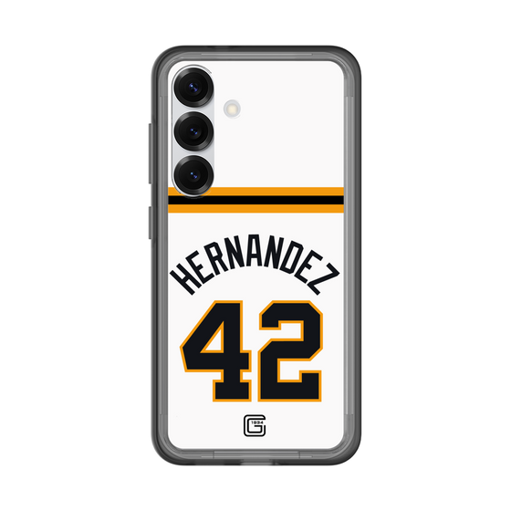スリムプロテクションプレミアムケース［ 読売ジャイアンツ - #42 HERNANDEZ - ホーム ］