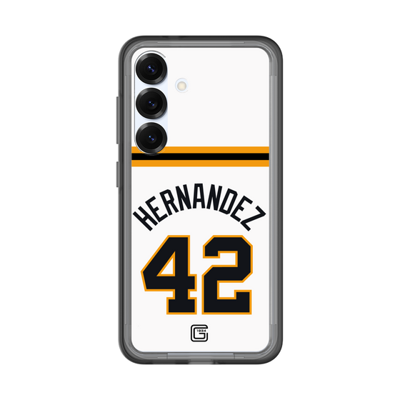 スリムプロテクションプレミアムケース［ 読売ジャイアンツ - #42 HERNANDEZ - ホーム ］