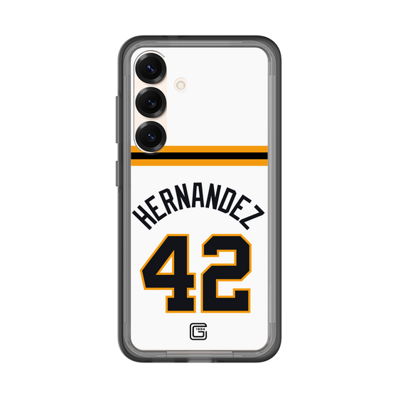 スリムプロテクションプレミアムケース［ 読売ジャイアンツ - #42 HERNANDEZ - ホーム ］