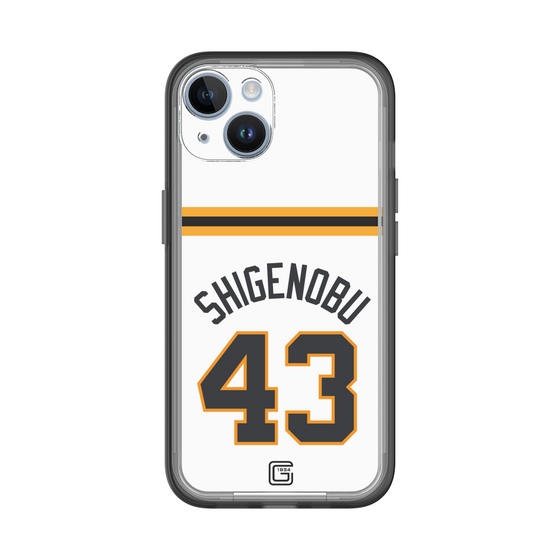 スリムプロテクションプレミアムケース［ 読売ジャイアンツ - #43 SHIGENOBU - ホーム ］