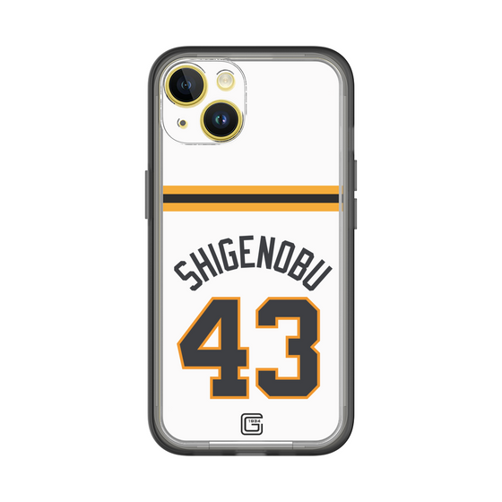 スリムプロテクションプレミアムケース［ 読売ジャイアンツ - #43 SHIGENOBU - ホーム ］