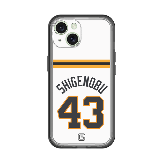 スリムプロテクションプレミアムケース［ 読売ジャイアンツ - #43 SHIGENOBU - ホーム ］