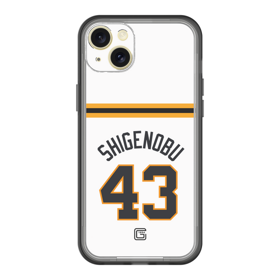 スリムプロテクションプレミアムケース［ 読売ジャイアンツ - #43 SHIGENOBU - ホーム ］