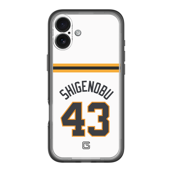 スリムプロテクションプレミアムケース［ 読売ジャイアンツ - #43 SHIGENOBU - ホーム ］