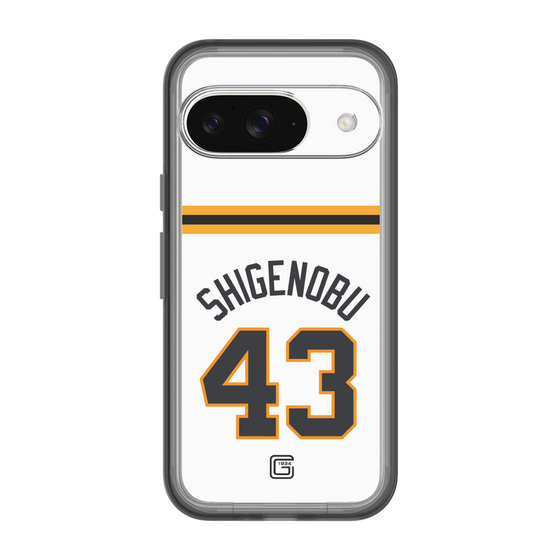 スリムプロテクションプレミアムケース［ 読売ジャイアンツ - #43 SHIGENOBU - ホーム ］