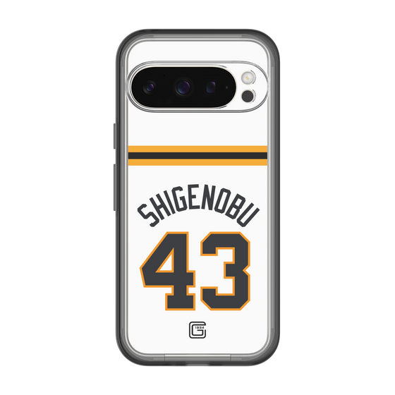 スリムプロテクションプレミアムケース［ 読売ジャイアンツ - #43 SHIGENOBU - ホーム ］