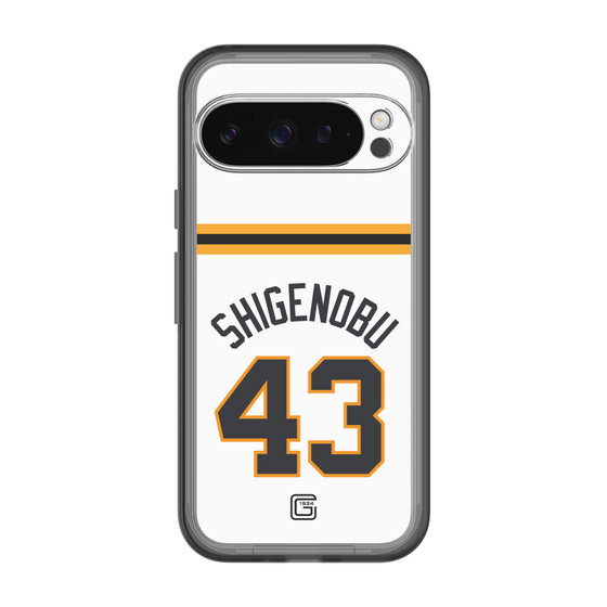 スリムプロテクションプレミアムケース［ 読売ジャイアンツ - #43 SHIGENOBU - ホーム ］