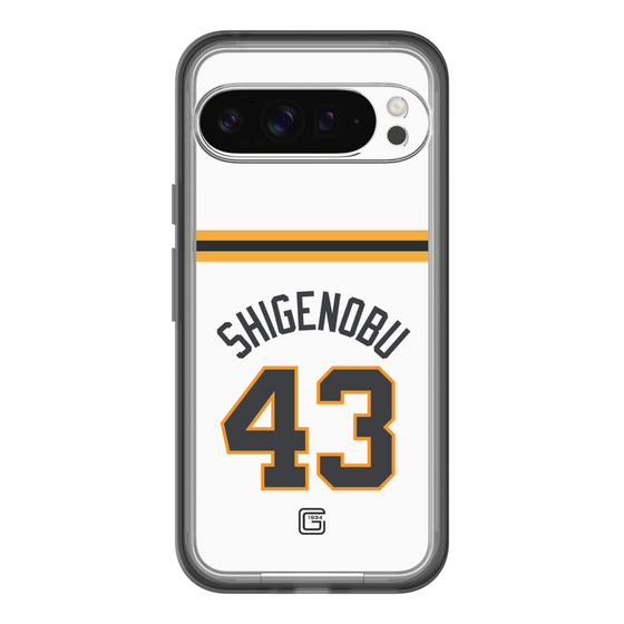 スリムプロテクションプレミアムケース［ 読売ジャイアンツ - #43 SHIGENOBU - ホーム ］