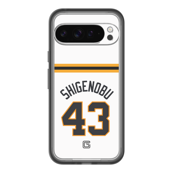 スリムプロテクションプレミアムケース［ 読売ジャイアンツ - #43 SHIGENOBU - ホーム ］