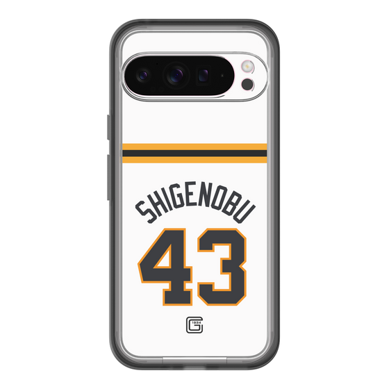 スリムプロテクションプレミアムケース［ 読売ジャイアンツ - #43 SHIGENOBU - ホーム ］