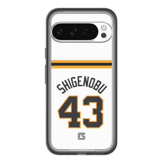 スリムプロテクションプレミアムケース［ 読売ジャイアンツ - #43 SHIGENOBU - ホーム ］