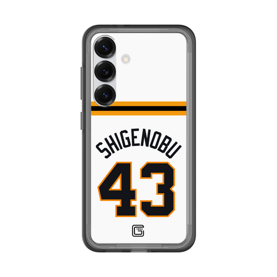 スリムプロテクションプレミアムケース［ 読売ジャイアンツ - #43 SHIGENOBU - ホーム ］