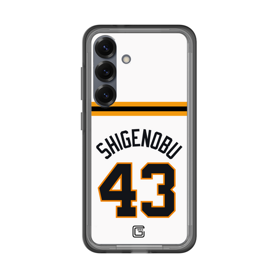 スリムプロテクションプレミアムケース［ 読売ジャイアンツ - #43 SHIGENOBU - ホーム ］
