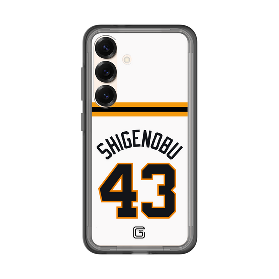 スリムプロテクションプレミアムケース［ 読売ジャイアンツ - #43 SHIGENOBU - ホーム ］