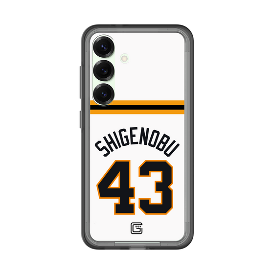 スリムプロテクションプレミアムケース［ 読売ジャイアンツ - #43 SHIGENOBU - ホーム ］