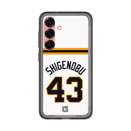 スリムプロテクションプレミアムケース［ 読売ジャイアンツ - #43 SHIGENOBU - ホーム ］