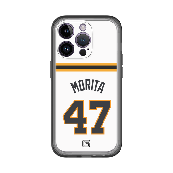 スリムプロテクションプレミアムケース［ 読売ジャイアンツ - #47 MORITA - ホーム ］