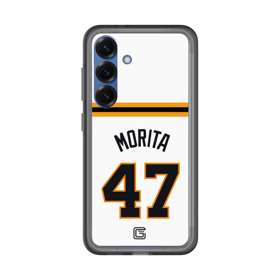 スリムプロテクションプレミアムケース［ 読売ジャイアンツ - #47 MORITA - ホーム ］