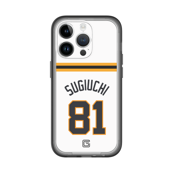スリムプロテクションプレミアムケース［ 読売ジャイアンツ - #81 SUGIUCHI - ホーム ］