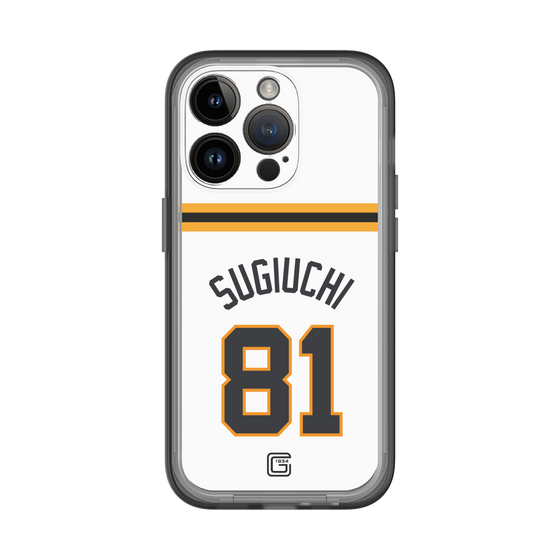 スリムプロテクションプレミアムケース［ 読売ジャイアンツ - #81 SUGIUCHI - ホーム ］