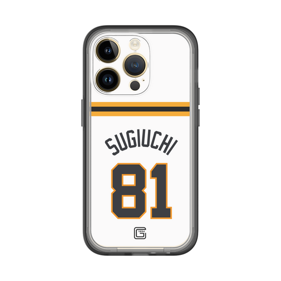 スリムプロテクションプレミアムケース［ 読売ジャイアンツ - #81 SUGIUCHI - ホーム ］