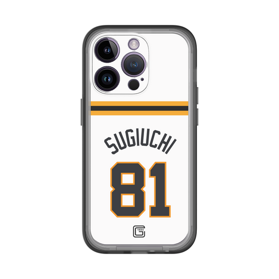 スリムプロテクションプレミアムケース［ 読売ジャイアンツ - #81 SUGIUCHI - ホーム ］