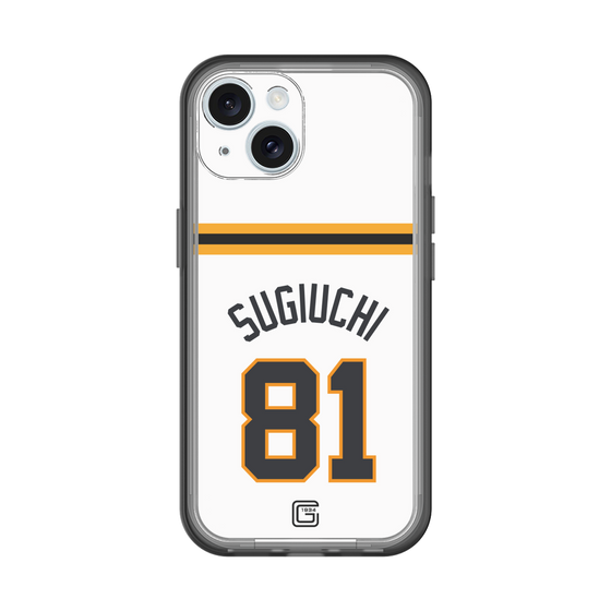 スリムプロテクションプレミアムケース［ 読売ジャイアンツ - #81 SUGIUCHI - ホーム ］
