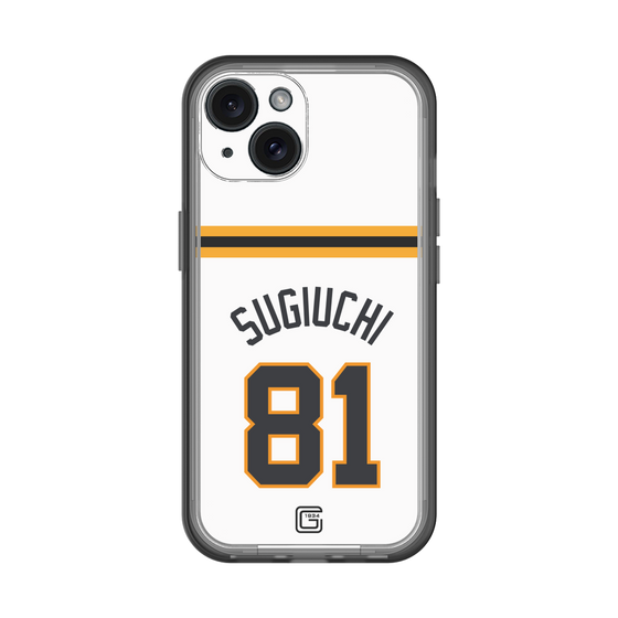 スリムプロテクションプレミアムケース［ 読売ジャイアンツ - #81 SUGIUCHI - ホーム ］