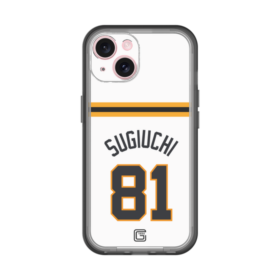 スリムプロテクションプレミアムケース［ 読売ジャイアンツ - #81 SUGIUCHI - ホーム ］