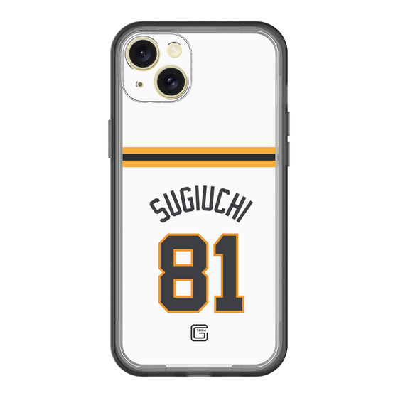 スリムプロテクションプレミアムケース［ 読売ジャイアンツ - #81 SUGIUCHI - ホーム ］