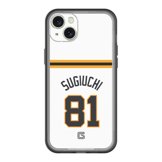 スリムプロテクションプレミアムケース［ 読売ジャイアンツ - #81 SUGIUCHI - ホーム ］