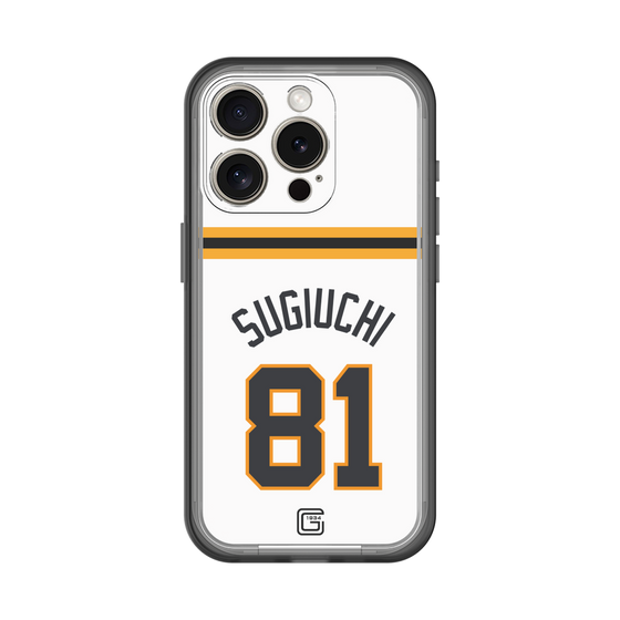 スリムプロテクションプレミアムケース［ 読売ジャイアンツ - #81 SUGIUCHI - ホーム ］
