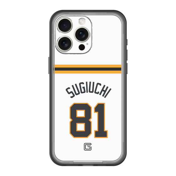 スリムプロテクションプレミアムケース［ 読売ジャイアンツ - #81 SUGIUCHI - ホーム ］