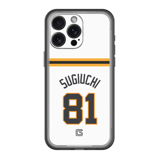 スリムプロテクションプレミアムケース［ 読売ジャイアンツ - #81 SUGIUCHI - ホーム ］