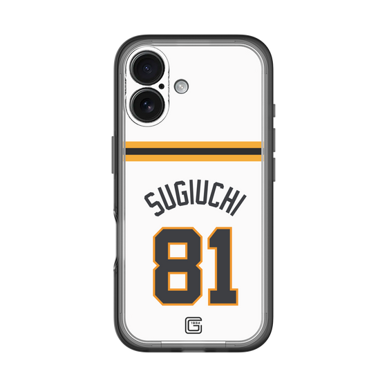 スリムプロテクションプレミアムケース［ 読売ジャイアンツ - #81 SUGIUCHI - ホーム ］